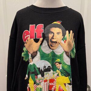 Elf Women's Sweatshirt, Size L, Black Pullover